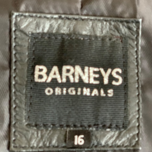 100% Leather Barney’s Moto Jacket - Picture 4 of 4